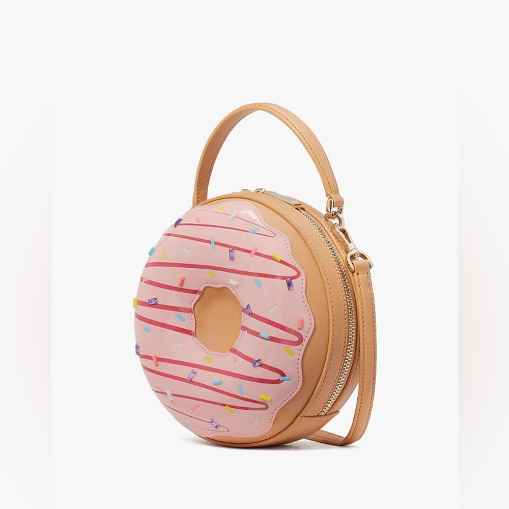 NIP Kate Spade Donut Coffee Break 3D Donut Crossbody - Picture 11 of 13